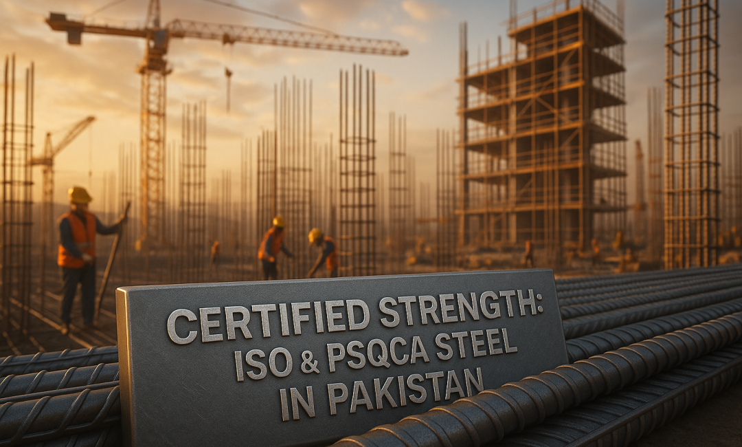 ISO and PSQCA Certified Steel in Pakistan