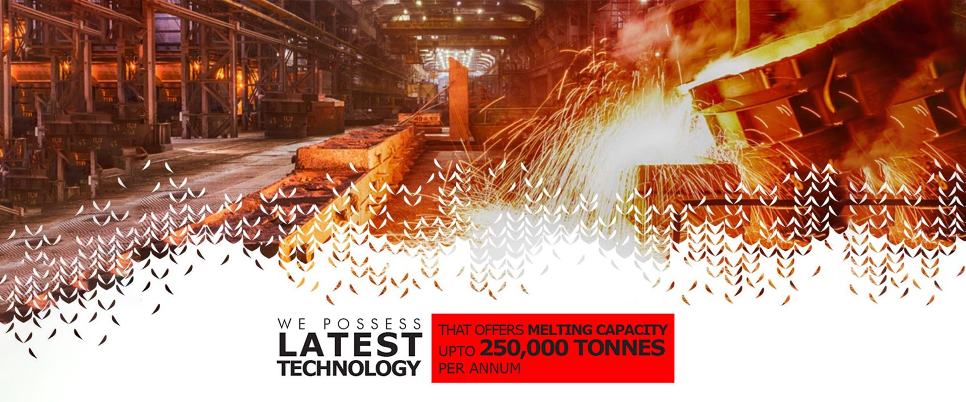 Kamran Steel melt shop in Lahore where steel is melted and cast into billets