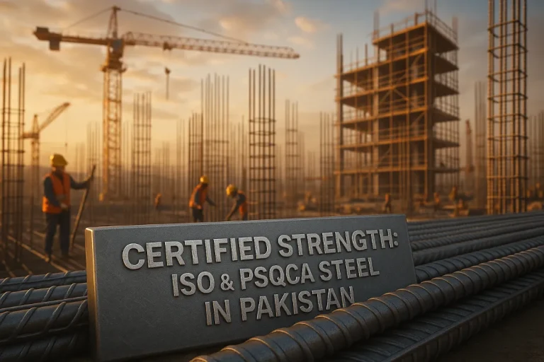 ISO and PSQCA Certified Steel in Pakistan